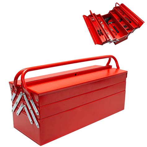 steel hand tool box|foldable metal tool tote box.